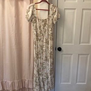 Shabby chic, cottage style, romantic smocked dress